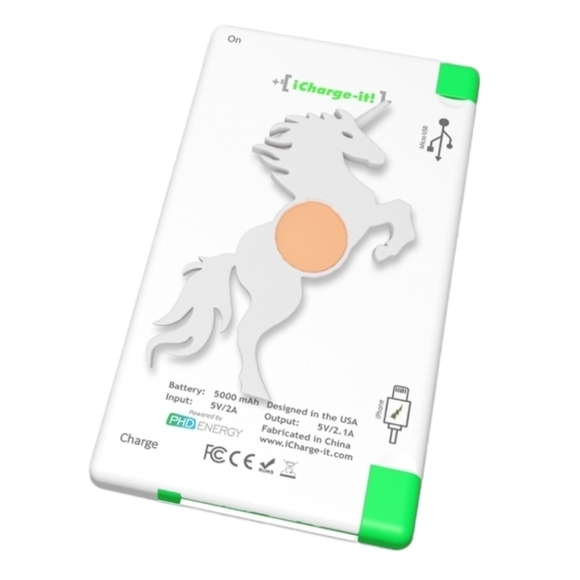 Power Bank With Unicorn Charm iPhone Android Cell / Tablet - Picture 1 of 17